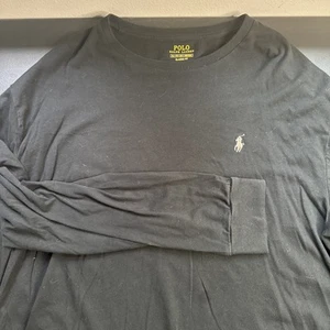 Polo Ralph Lauren Men’s XL Black Long Sleeve T-Shirt Red Pony Logo Crew Neck - Picture 1 of 6