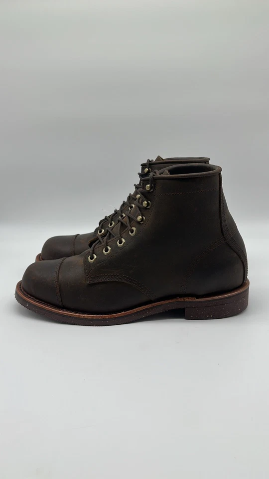 Chippewa LLBean Katahdin Iron Works Ingeniero Gorra Botas Cuero Hombre’s 11 D Marrón Foto 1 de 4