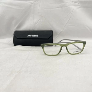 Arnette Mens Roboto Square Thin Lightweight Demo Eyeglasses 7202 Green/Gray - Picture 1 of 16
