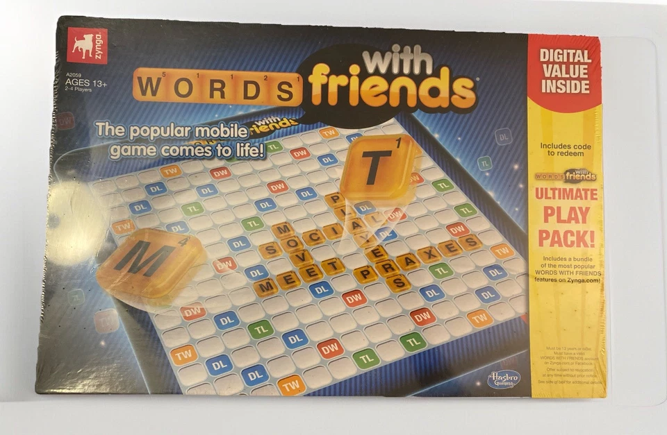 NEW - Words with Friends Magnetic Game & Message Board Zynga + FREE Digital Code - Image 1 of 4