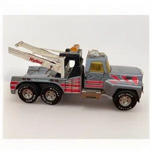 Vintage Nylint Blue Wrecker Pressed Steel 16” Tow Truck 70s 80s Made In USA - Picture 1 of 13