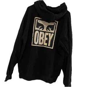 Obey Black Hoodie Size XXL / 2XL - Picture 1 of 6