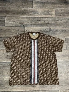 Burberry Brown Monogram T-Shirt Men Size M - Picture 1 of 8