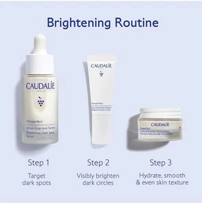 NIB CAUDALIE Vinoperfect Brightening Routine Set Dark Spots & Uneven Skin Tone - Picture 1 of 7