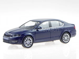 Skoda Octavia 3 2013 pazifik blue diecast model car 026LT Abrex 1/43 - Picture 1 of 4