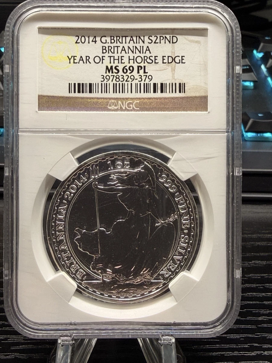 NGC MS69 2024 1/10オンス .999シルバー ブリタニア NGC MS69 2024 1