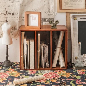 Book Holder Cosmetics Holder Vertical Magazine Rack for Home Study Envelope - Picture 1 of 7