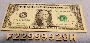 F2299929H. 99.18% COOLNESS INDEX, & EXTREMELY COOL RATING! $1 Bill. 2017A RARE!! - Picture 1 of 6