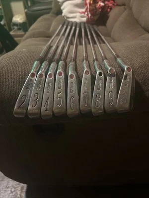 WILSON STAFF DYNAPOWER IRONS (2,3-9) (cunha de arremesso) AÇO ULTRALITE REG FLEX - Imagem 1 de 4