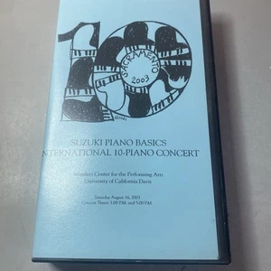 Suzuki Piano Basics International 10 Piano Concert, August 16 2003 (VHS) - Imagen 1 de 3