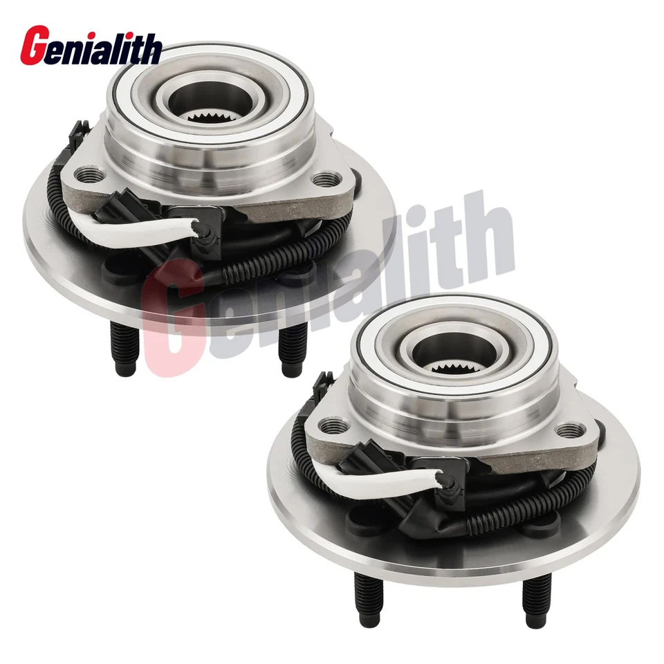 5-Lug Pair Front Wheel Hub Bearing for 4WD 1997-1999 2000 Ford F-150 w/ M12 Bolt - Image 1 of 4