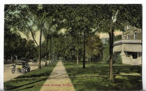 Postal de colección - Delaware Avenue, Buffalo, Nueva York - Coches antiguos - Imagen 1 de 2