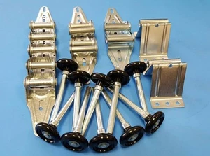 Kit de puerta de garaje calibre 18 estándar servicio -9x7 u 8x7 con rodillos de nailon negros - Imagen 1 de 2