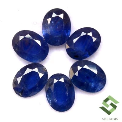 Natural Blue Sapphire Oval Cut 8x6 mm Lot 01 Pcs Price Per Pcs Loose Gemstones - Image 1 of 4