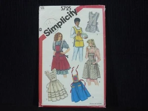 1983 RARE VINTAGE SIMPLICITY PATTERN # 5725 ~WOMEN'S APRONS~ ONE SIZE ~ UNCUT FF - Picture 1 of 9