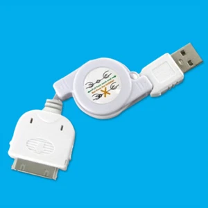 4x 76cm Rétractable pour IPHONE USB Données Câble 3G 3GS 4 4S, Ipod, IPAD, - Photo 1 sur 2