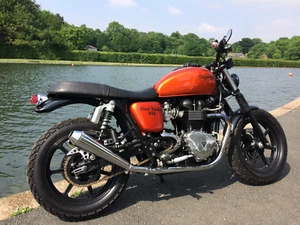 Chromed Reverse Cone Silencer - Custom - CLEARANCE 50% OFF - Picture 1 of 6