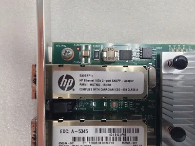 HP 530SFP+ Dual Port 10GB SFP+ Ethernet Adapter Card PCIe 656244-001 652503-B21 - Image 1 of 4