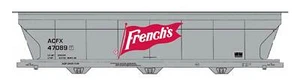 FRENCHE'S PRODUCTS HO ACF 4650 CU FT 3-BAY COV. HOPPER BY INTERMOUNTAIN RAILWAY - Picture 1 of 1