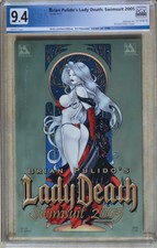 BRIAN PULIDO'S LADY DEATH SWIMSUIT 2005 #1 (AVATAR) PGX 9.4 (NM) Like CGC White