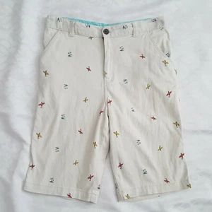 Wonder Nation Boys Shorts 18 Beige Adjustable Waist Surfers Tree Beach Pattern   - Picture 1 of 24