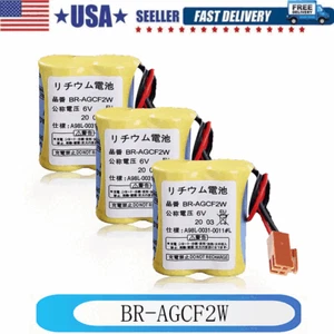 3 Stück BR-AGCF2W SPS Fanuc System Akku A98L-0031-0011 mit braunem Stecker - Bild 1 von 6