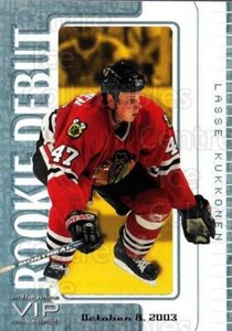 2003-04 ITG VIP Rookie Debut #8 Lasse Kukkonen