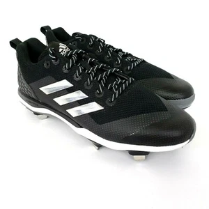 Adidas PowerAlley 5 Herren Größe 13 schwarz silber weiß Baseball Metall Stollen B39181 - Bild 1 von 12