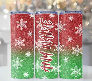 VASO PERSONALIZADO TEMÁTICO NAVIDAD COPOS DE NIEVE 20 OZ - Imagen 1 de 1