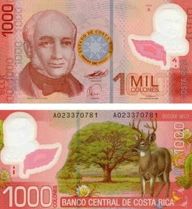 Costa Rica 1000 colones 2009 Polymer UNC (P274) - Picture 1 of 1