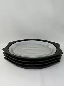 Nordic Ware Steak Fajita Platter Servers Plates Cactus 12 In Set of 4 Vintage - Picture 1 of 12