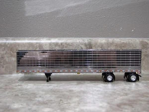 DCP 1/64 Black Chrome 53' Utility Dry Goods Spread Axle Trailer Farm Toy - Picture 1 of 2