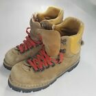 Vintage Vibram Mens 6.5 Mountaineering Leather Hiking Boots Italy Colorado 