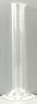 ULLMANNGLASS Messkolben aus Glas ohne Skala 25ml - für Heimwerker - hitzebeständig - AE977