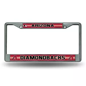 MLB Arizona Diamondbacks Bling Chrome License Plate Frame New FREE SHIP Licensed - Picture 1 of 1