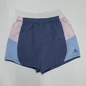 ADIDAS Blue & Pink Colorblock Athletic Shorts Youth Girls Sz L (14) - Picture 1 of 3