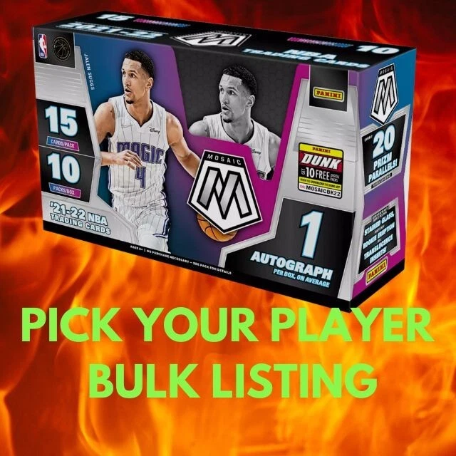2021-22 Panini Mosaic Basketball Rookie/Vet Base & Insert PICK YOUR PLAYER - Image 1 of 1