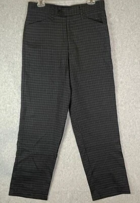 NUEVO BC Ethic Pantalones Para Hombres 32 Negro/Gris Cuadros B2529 Retro Hecho en EE. UU. Patinador Foto 1 de 4