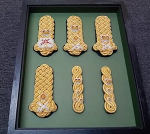 Framed Set of General Staff Epaulettes - Picture 1 of 1