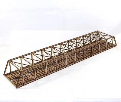 BEE BEAUTIFUL 00 Gauge Girder Bridge Model Railway Twin Track MDF 750mm assembled