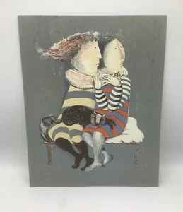 Graciela Rodo Boulanger-1976 Lithograph-Sisters & Cat-Art Print Matthieu - Picture 1 of 7