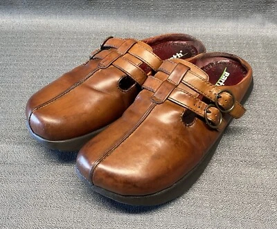 Zueco de mula de cuero almendra con tacón negativo KALSO EARTH "DHARMA" 7,5 Foto 1 de 4