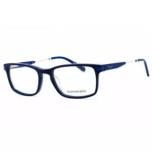 Calvin Klein Jeans Men's Eyeglasses Navy/Cobalt Rectangular Frame CKJ18707 407 - Picture 1 of 2