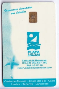 CARTE / CARD  HOTEL CLE  KEY .. ESPAGNE ILES CANARIES PLAYA SENATOR CHIP/PUCE - Picture 1 of 2
