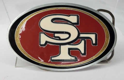 Vintage San Francisco SF 49ers Belt Buckle 2002 Cover