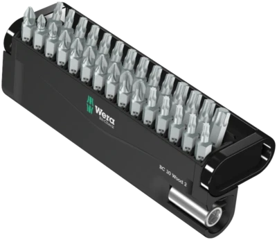 Wera Bit Check 30 Wood 2 Bitbox robuster Bitsatz Universalbithalter, 30-teilig - Bild 1 von 4
