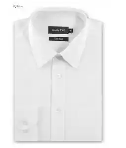 DOUBLE TWO® Formal Shirt/White - 16.5”  SSP £29.99 - Picture 1 of 1