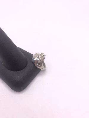 Anillo De Colección Plata Esterlina Irlandés Claddagh Amistad Lealtad Amor Talla 6.5 - 4.3g Foto 1 de 4
