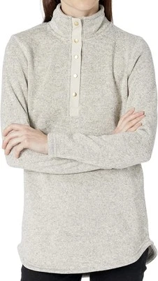 Charles River Apparel Women's Hingham Tunic Pullover Oatmeal Heather Size L Foto 1 de 4