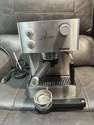 MÁQUINA DE CAFÉ ESPRESSO SAECO AROMA PLATA SIN-015XN para piezas Foto 1 de 4